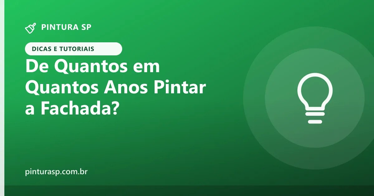 De Quantos em Quantos Anos Pintar a Fachada do Prédio?