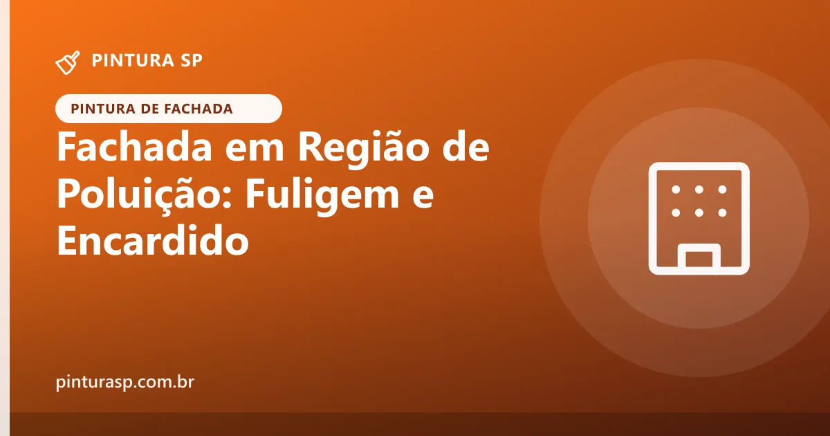Fachada de Prédio em Região de Poluição: Fuligem e Encardido