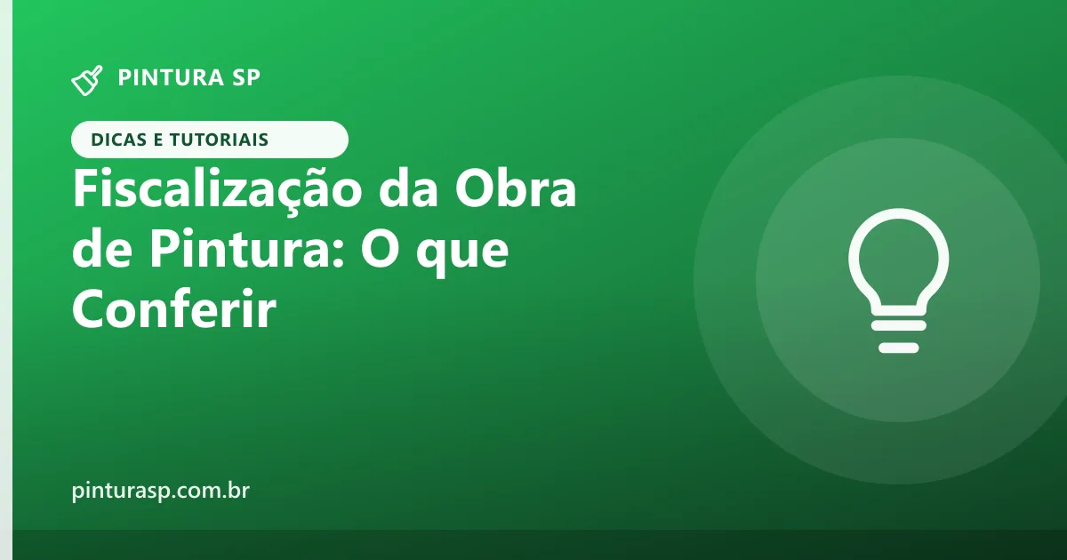 Fiscalização da obra de pintura predial: o que o síndico deve conferir toda semana