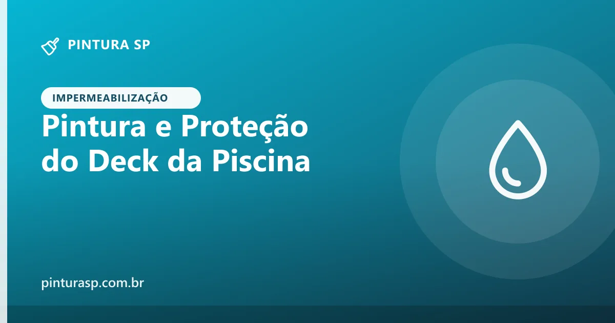 Pintura e Proteção do Deck da Piscina do Condomínio