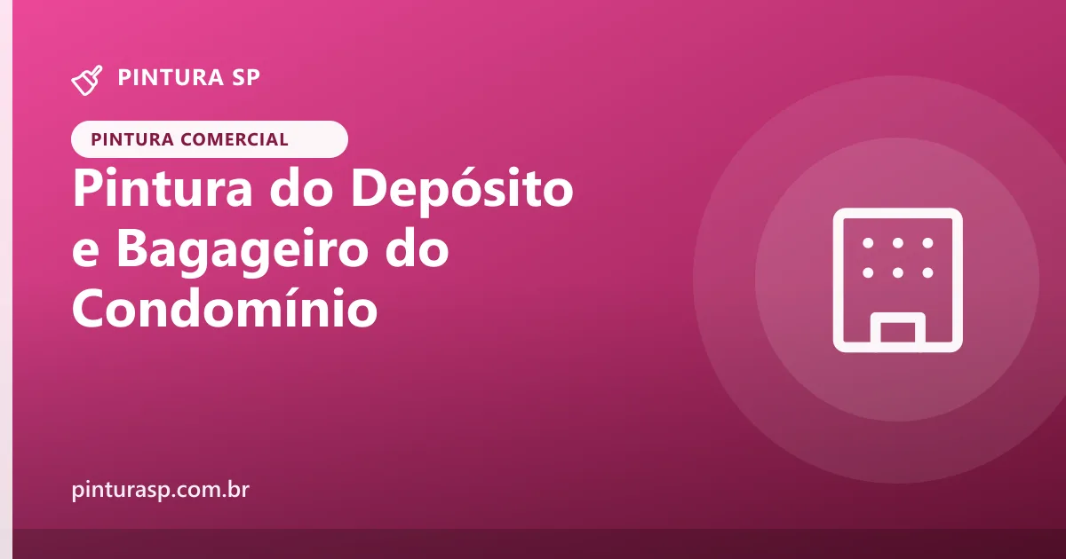 Pintura do Depósito e Bagageiro do Condomínio