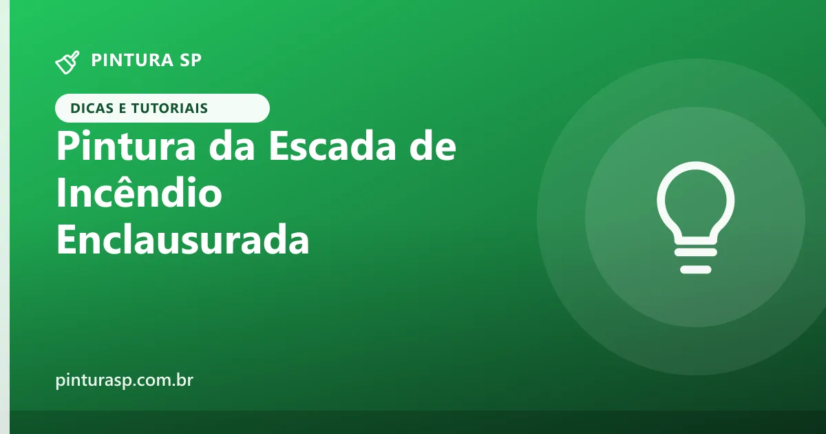 Pintura da Escada de Incêndio Enclausurada: Segurança e Norma