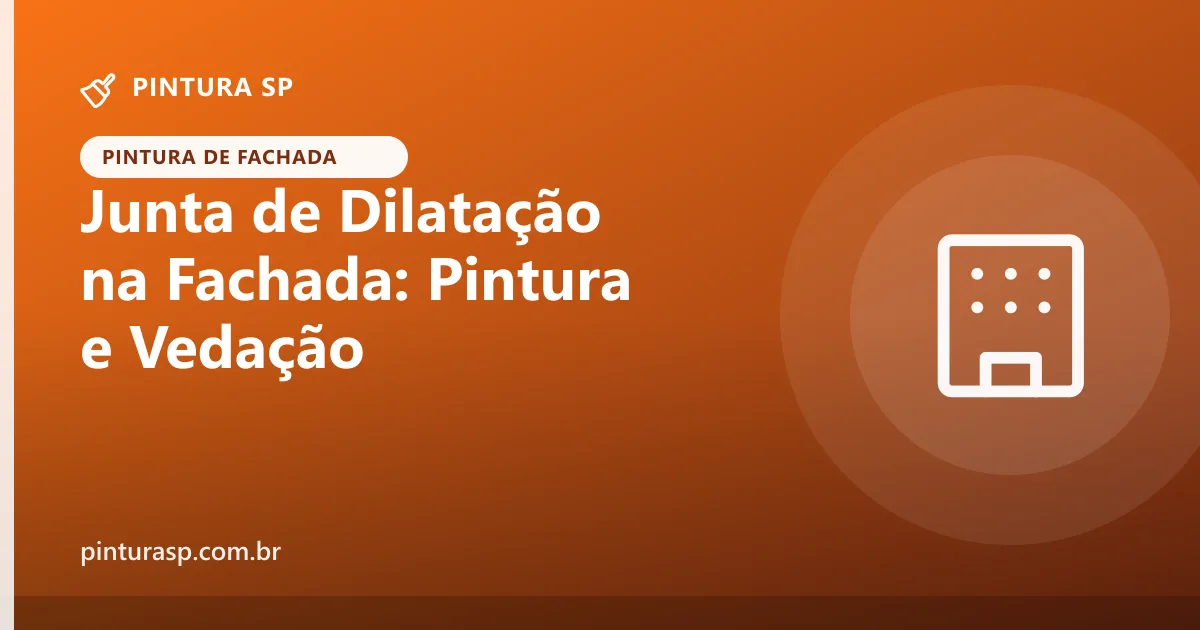Pintura e Vedação de Junta de Dilatação na Fachada