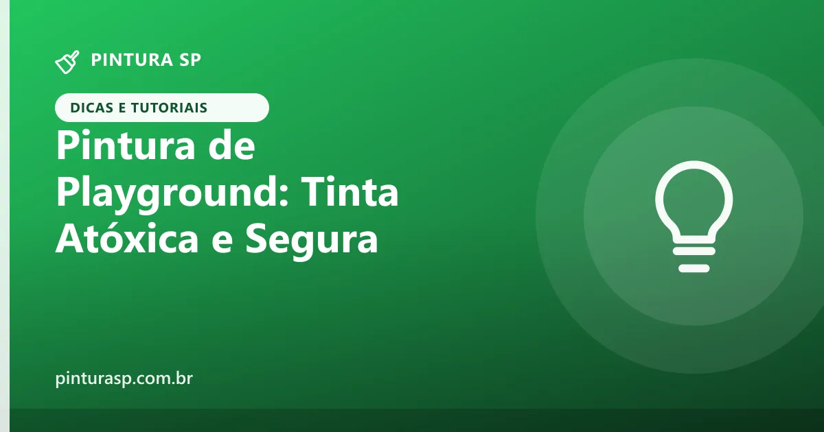 Pintura de Playground de Condomínio: Tinta Atóxica e Segura