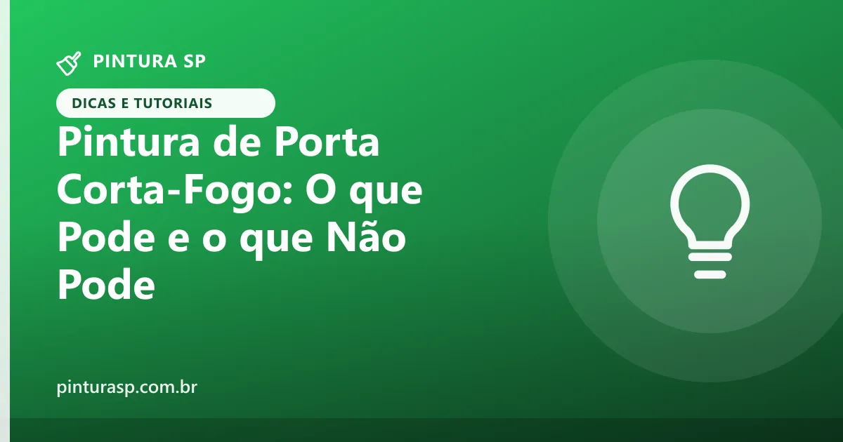 Pintura de porta corta-fogo no condomínio: o que pode, o que não pode e como fazer corretamente