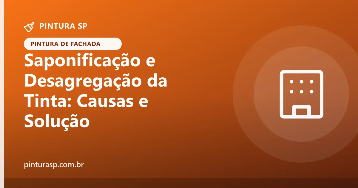 Saponificação e desagregação da tinta: por que a pintura fica pegajosa ou esfarela e como corrigir