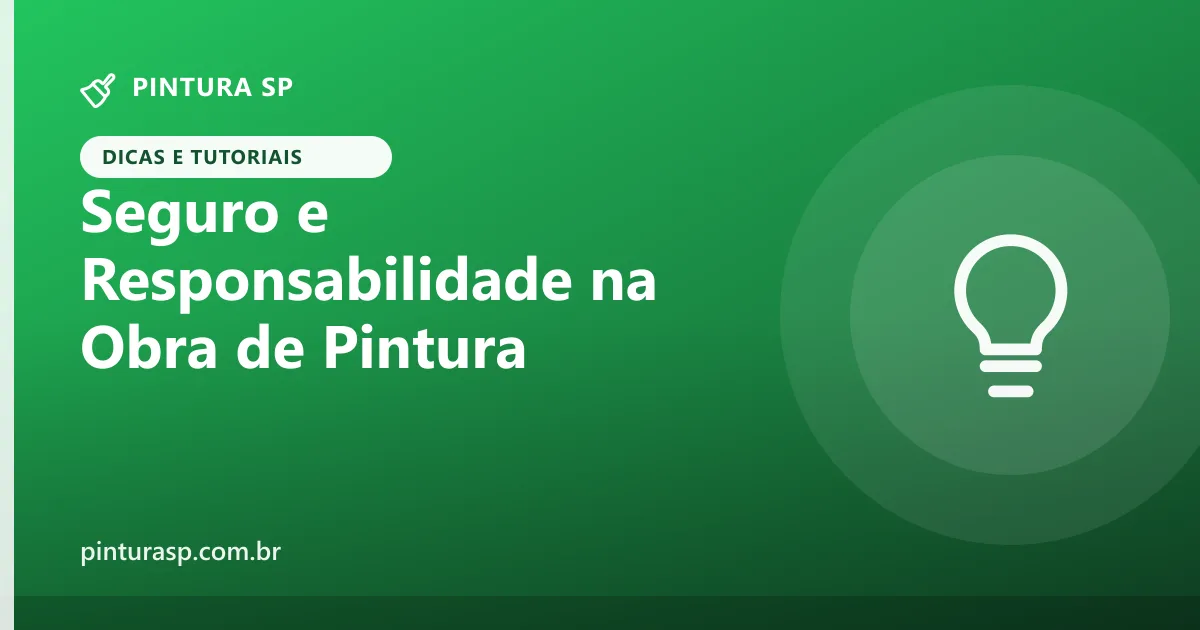 Seguro e Responsabilidade na Obra de Pintura do Condomínio