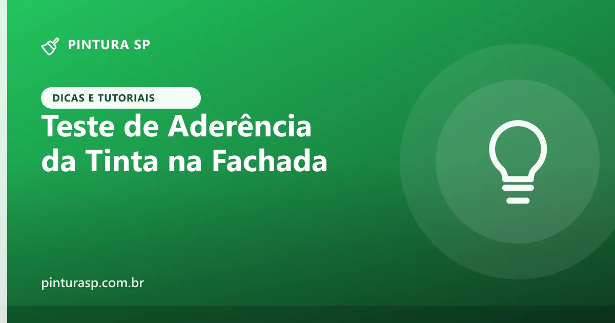Teste de Aderência da Tinta na Fachada: Vale a Pena?