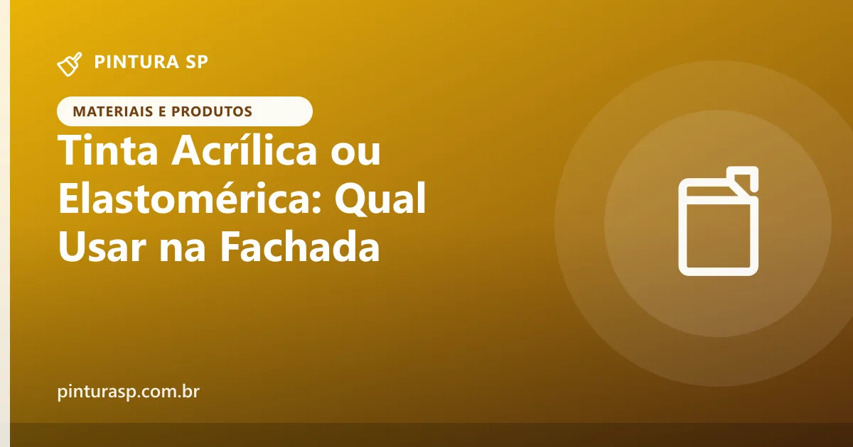 Tinta Acrílica ou Elastomérica para a Fachada: Comparativo