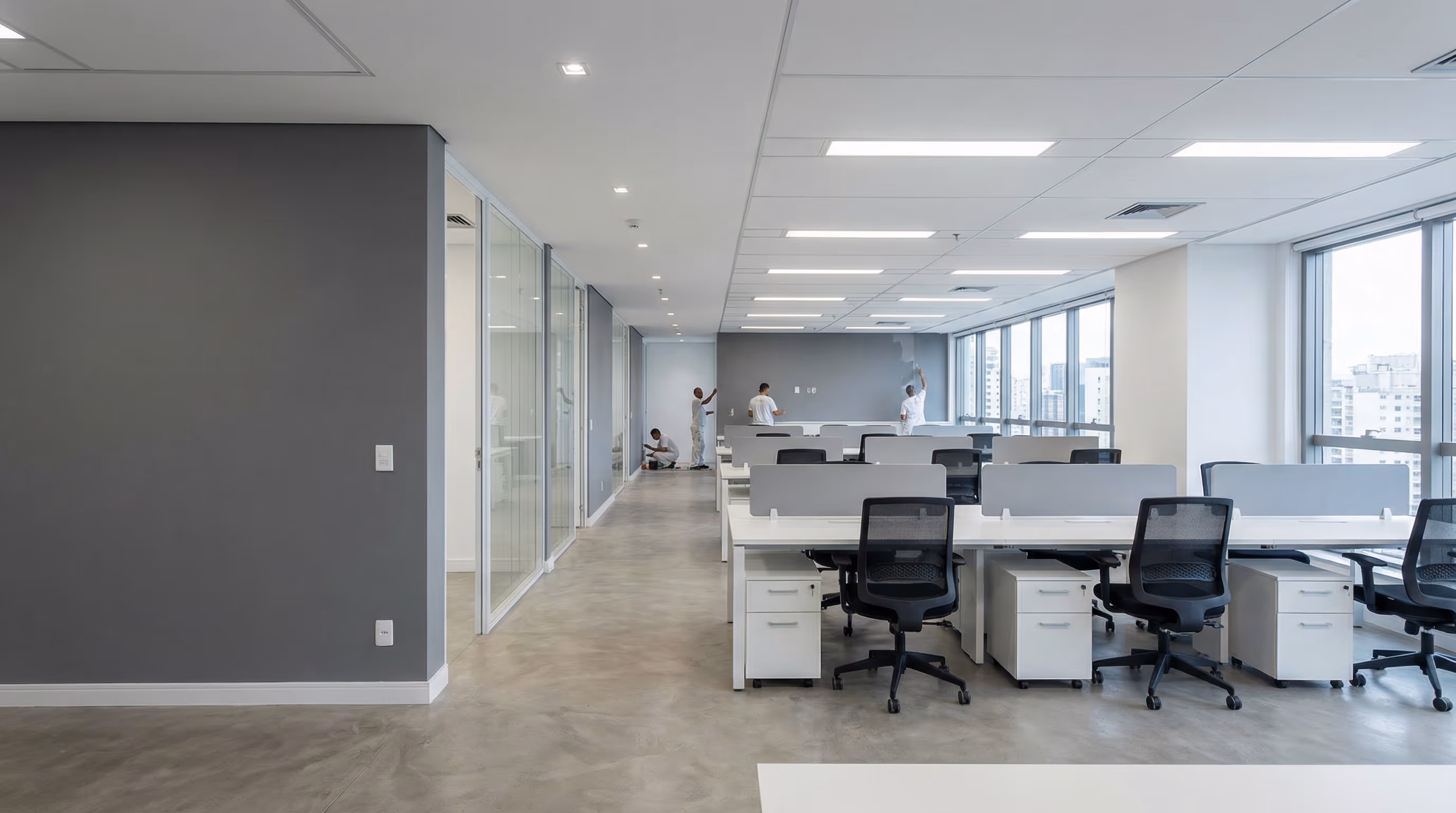 Pintura de Escritório Corporativo na Paulista - Projeto Comercial