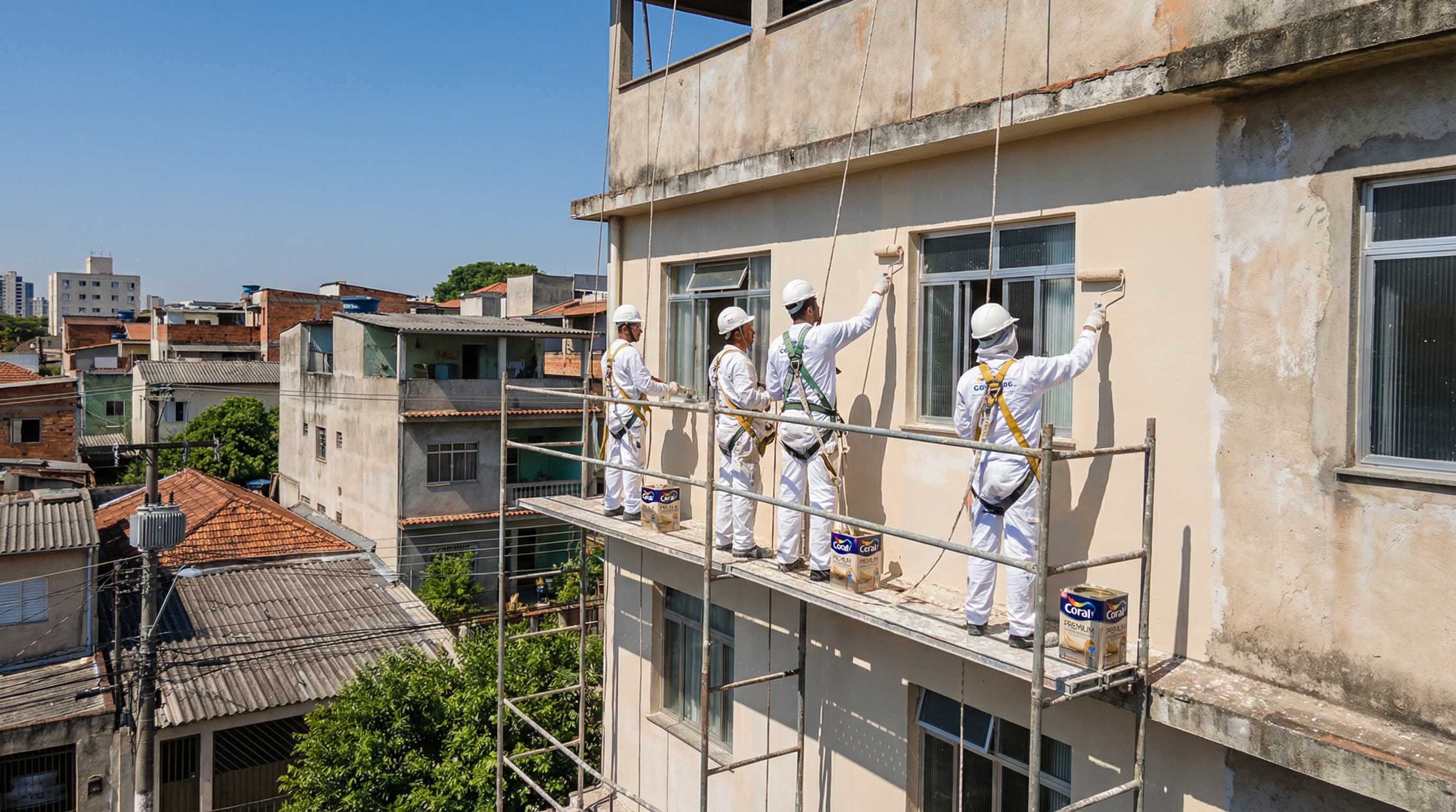 Pintura de Fachadas na Zona Leste